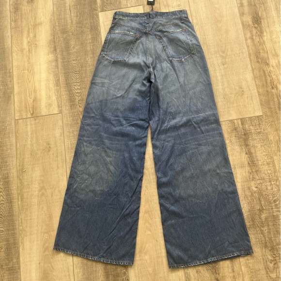 RAG & BONE NWT $325 blue jeans Liquid Miramar Sofie Wide Leg in Taylors size 27 - Picture 3 of 10